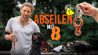 Richtig ABSEILEN mit 8er Sicherung  Benny Weiler [upl. by Kulda]