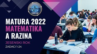 Matura 2022  Matematika A razina 1dio jesenski rok [upl. by Taggart]