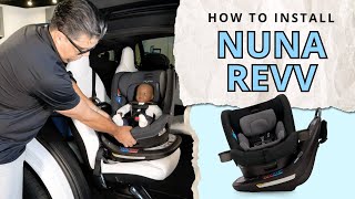 How To Install Nuna REVV Car Seat  Bambi Baby Reviews [upl. by Cato]