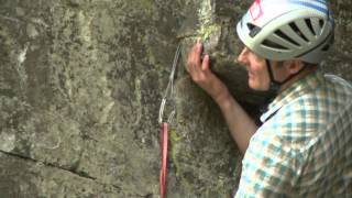 Rock Climbing  setting up a safe belay on a ledge [upl. by Rambort]