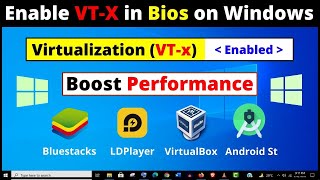 How to Enable Virtualization in Windows 10  2 Ways to Enable VTx in Bios Settings Easily [upl. by Llednyl113]