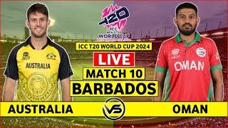 ICC T20 World Cup 2024 Live Australia vs Oman Live Scores  AUS vs OMN Live Scores amp Commentary [upl. by Carma]