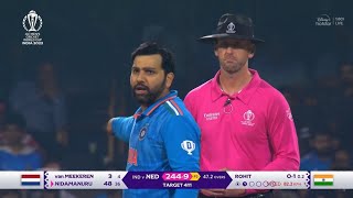 Rohit Sharma Bowling Today Against Netherlands Video  Rohit Sharma Bowling Today Highlights [upl. by Wakefield566]