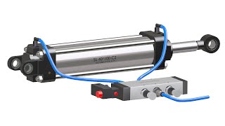 Pneumatic Cylinder Working explained Animation [upl. by Mikihisa]