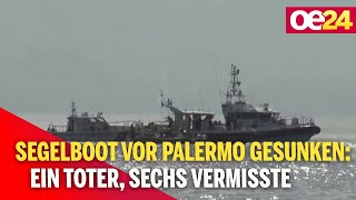 Segelboot vor Palermo gesunken Ein Toter sechs Vermisste [upl. by Aicilaanna]