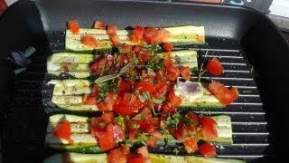 So grillt man Zucchini Rezept  Der Bio Koch 488 [upl. by Ranger141]