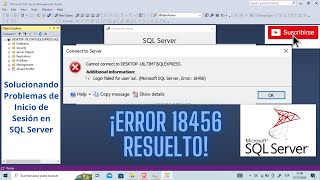 Solucionando el Error 18456 en SQL Server al Conectar con el Usuario sa [upl. by Skinner]