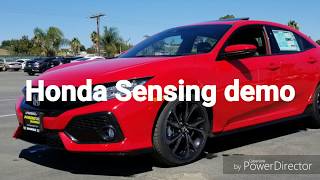 Honda Sensing package Demo [upl. by Kellia]