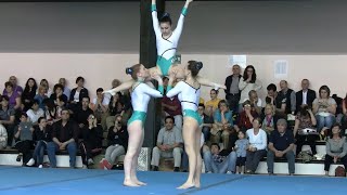 AcrosportIlaria Dilernia Silvia Favale e Sofia Mari Ginnastica Centro sportivo Corsico [upl. by Ellennahs]