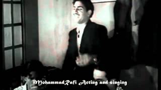 MohdRafi on silver screenJugnu amp Laila Majnu1947Tera Jalwa jisne DekhaWo apni yad dilane ko [upl. by Hardan]