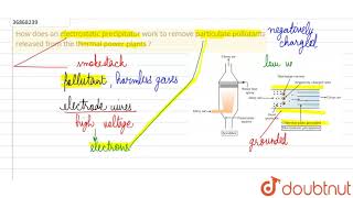 How does an electrostatic precipitator work to remove particulate pollutants released from the [upl. by Oicaro]