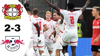 Bayer Leverkusen VS RB Leipzig 23 Highlights  Bundesliga 20242025 [upl. by Ahron]