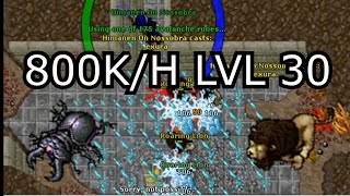 Tibia Hunt Lvl 30 Ed e Ms Mage  Lions Rock  Melhor que Peg Leg e The spike  Tibia [upl. by Clough]