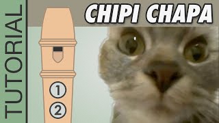 Chipi Chipi Chapa Chapa  Recorder Flute Tutorial MEME Song [upl. by Guy]