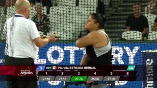 Floralia Estrada Bernal  Bronze Women’s Discus F57 Final  2017 World Para Athletics Championships [upl. by Nabe]