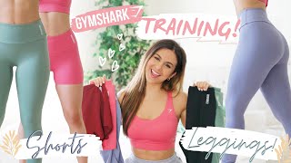 FINALLY GYMSHARK TRAINING LEGGINGS amp SHORTS TRY ON HAUL REVIEW  ASHLEY GAITA gymshark [upl. by Nylsirk815]