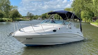 1997 Rinker Fiesta Vee 266  Walk Round  NOW SOLD  £2500000 [upl. by Nat]