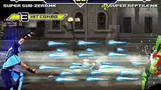 Super SubZero Vs Super Reptile Mugen [upl. by Eimmaj712]