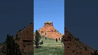 Red Butte iconic landmark on the border of Black Hills hiway85 wyoming roadtripblackhills [upl. by Brownson]