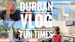 VLOG 22 DURBAN TRIP UMHLANGA USHAKA MARINE WORLD  SELFCATERING ACCOMMODATIONCOOKING [upl. by Neersin]