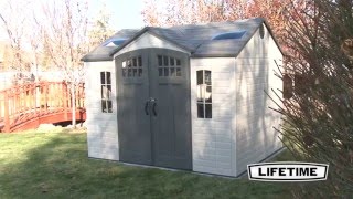 Lifetime 10x8 Side Entry Shed w Floor 60178 [upl. by Donavon]