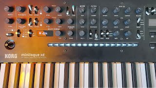 Korg minilogue xdarppreset demo [upl. by Alikahs]