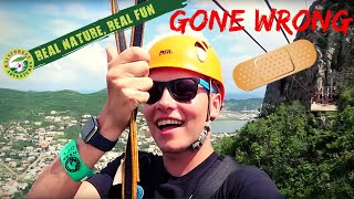 Worlds STEEPEST Zipline in St Maarten GONE WRONG  Carnival Horizon 2018  Ep 16 [upl. by Chadburn]