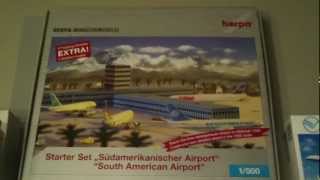 Review Herpa 514187 1500 Scale South American Airport Starter Set Model Airport [upl. by Shayn882]