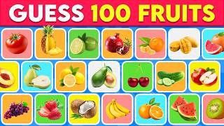 Guess the Fruit in 3 Seconds 🍍🍓🍌 100 Different Types of Fruit  Dolphin Quiz [upl. by Norac]