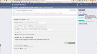 Adding Pinterest App to your Business Page on Facebook [upl. by Enelyaj]