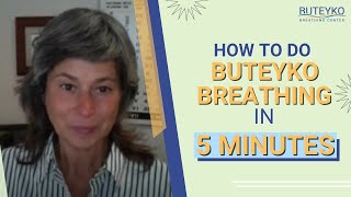 How to do Buteyko Breathing in 5 minutes [upl. by Bekelja]