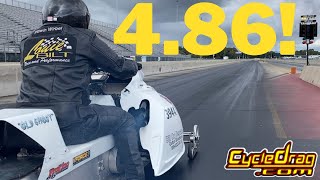 TURBO SNOWMOBILE BREAKS WORLD RECORD [upl. by Nainatrad719]