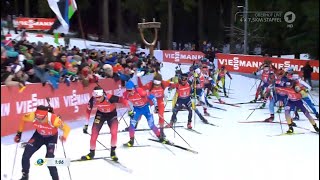 Biathlon  quot Staffel Herren quot  Oberhof 2020  quot Relay Men quot [upl. by Dorcus]