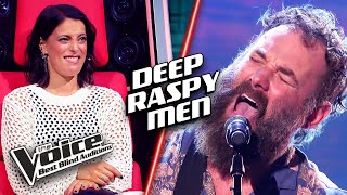 Unexpected RASPY voices  The Voice Best Blind Auditions [upl. by Aalst]