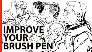 LEVEL UP your BRUSH PEN DRAWINGS with these TIPS [upl. by Dianne41]