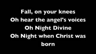 Mariah Carey  O Holy Night Karaoke Instrumental with Lyrics [upl. by Ingrim]