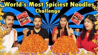 WORLD SPICEST NOODLES Eating Challenge  Spicy Korean Noodles Eating Competition [upl. by Charlie]