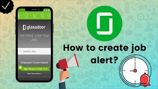 How to create job alert on Glassdoor  Glassdoor Tips [upl. by Xever]