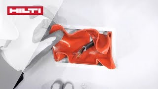 HOW TO install Hilti CP617 firestop putty pads  BS [upl. by Synned527]