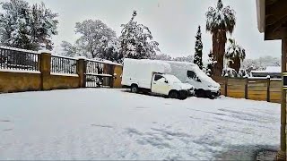 Heavy snow in Ladysmith Newcastle and Memel in South Africa today [upl. by Elag]