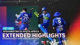 Full Match Extended Highlights  Afghanistan vs South Africa  1st ODI  AFG v SA  ACB  Sharjah [upl. by Notgnirrac]