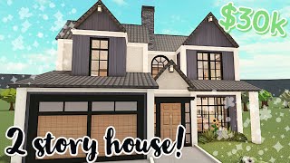 30k Bloxburg House Build 2 Story Tutorial WITH VOICE [upl. by Cassandry63]