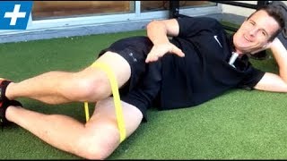 Clams with Band  12 Week Knee Rehab Program Rehab Ex 1  No177  Physio REHAB [upl. by Pool547]