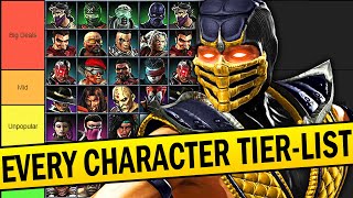 Ranking EVERY Mortal Kombat Character Ever Made [upl. by Towbin]