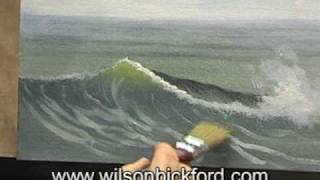 Oil Painting Lesson  Wilson Bickford  Ocean Wave [upl. by Strohben]