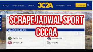 DEMO TOOLS IMACROS SCRAPE JADWAL SPORT CCCAA [upl. by Shaefer]