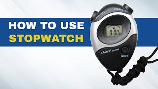 How to Use a Kadio Stopwatch [upl. by Annaira]