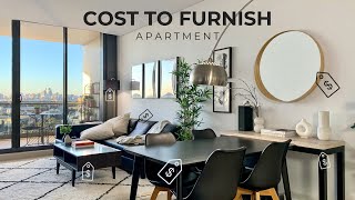 Cost To Furnish An Apartment  6 Budget Saving Tips IKEA  DIY  Designer Brand [upl. by Doretta824]