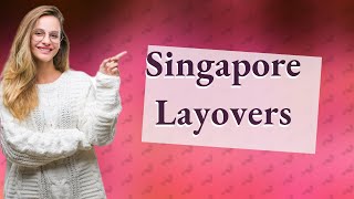 Do you have to go through customs on a layover in Singapore [upl. by Alimhaj]