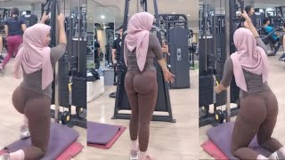 Hijab Style Try On Legging Tipis Zumbo Nyaman Adem Olah Raga Gym Wanita [upl. by Attelrahs]